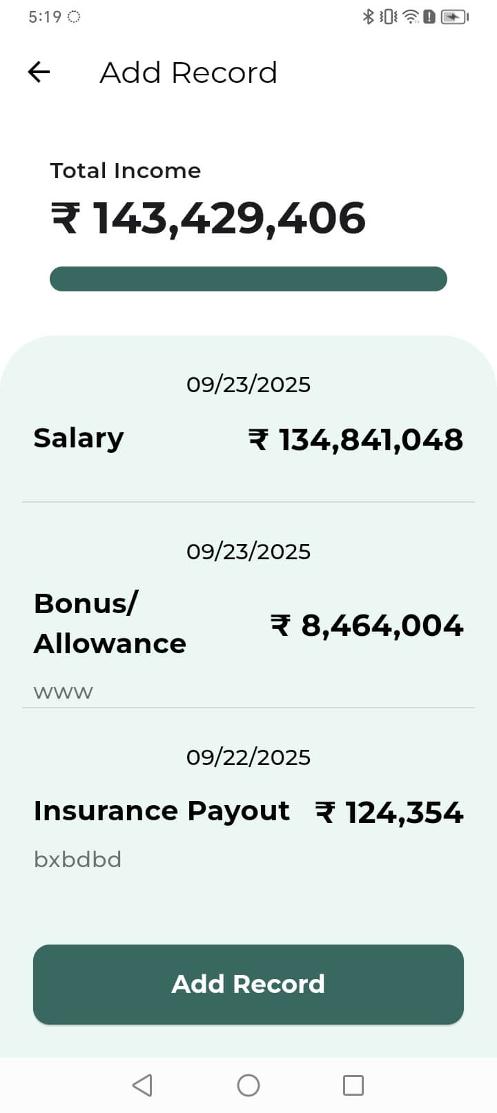 Dashboard Screenshot